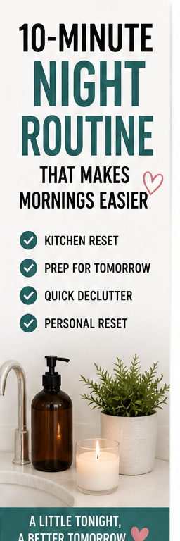 10-Minute Night Routine That Makes Mornings&nbsp;Easier